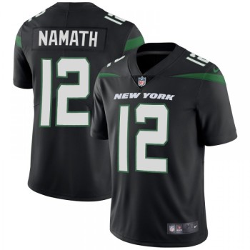 Men's New York Jets #12 Joe Namath 2019 Black Vapor Untouchable Limited Stitched NFL Jersey Men's New York Jets #12 Joe Namath 2019 Black Vapor Untouchable Limited Stitched NFL Jersey