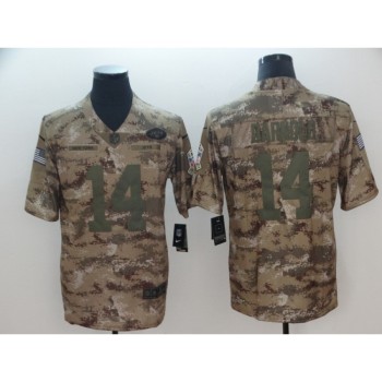 Men's New York Jets #14 Sam Darnold 2018 Camo Salute to Service Limited Stitched NFL Jersey Men's New York Jets #14 Sam Darnold 2018 Camo Salute to Service Limited Stitched NFL Jersey