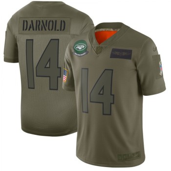 Men's New York Jets #14 Sam Darnold 2019 Camo Salute To Service Limited Stitched NFL Jersey Men's New York Jets #14 Sam Darnold 2019 Camo Salute To Service Limited Stitched NFL Jersey