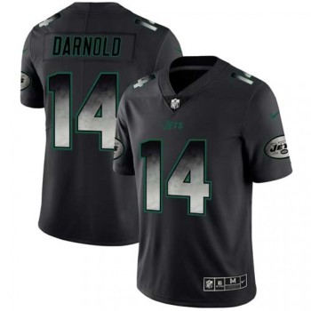 Men's New York Jets #14 Sam Darnold Black 2019 Smoke Fashion Limited Stitched NFL Jersey Men's New York Jets #14 Sam Darnold Black 2019 Smoke Fashion Limited Stitched NFL Jersey
