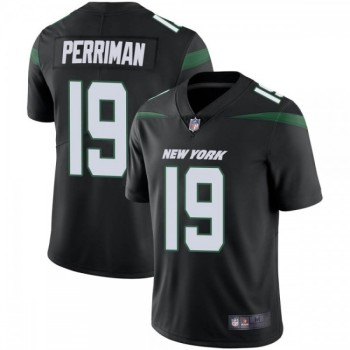 Men's New York Jets #19 Breshad Perriman Black Vapor Untouchable Limited Stitched Jersey Men's New York Jets #19 Breshad Perriman Black Vapor Untouchable Limited Stitched Jersey