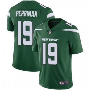 Men's New York Jets #19 Breshad Perriman Green Vapor Untouchable Limited Stitched Jersey Men's New York Jets #19 Breshad Perriman Green Vapor Untouchable Limited Stitched Jersey