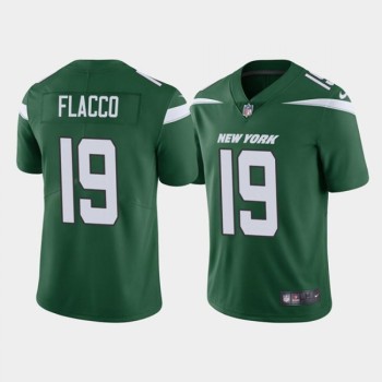 Men's New York Jets #19 Joe Flacco Green Vapor Untouchable Limited Stitched Jersey Men's New York Jets #19 Joe Flacco Green Vapor Untouchable Limited Stitched Jersey