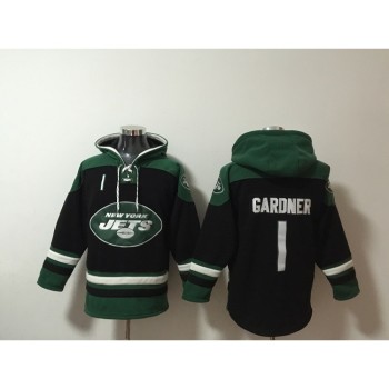 Men's New York Jets #1 Ahmad Gardner Black Ageless Must-Have Lace-Up Pullover Hoodie Men's New York Jets #1 Ahmad Gardner Black Ageless Must-Have Lace-Up Pullover Hoodie