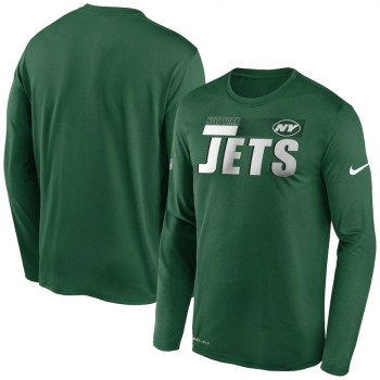 Men's New York Jets 2020 Green Sideline Impact Legend Performance Long Sleeve T-Shirt Men's New York Jets 2020 Green Sideline Impact Legend Performance Long Sleeve T-Shirt