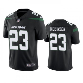 Men's New York Jets #23 James Robinson Black Vapor Untouchable Limited Stitched Jersey Men's New York Jets #23 James Robinson Black Vapor Untouchable Limited Stitched Jersey