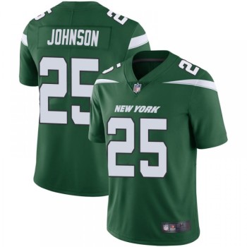 Men's New York Jets #25 Ty Johnson Green Vapor Untouchable Limited Stitched Jersey Men's New York Jets #25 Ty Johnson Green Vapor Untouchable Limited Stitched Jersey