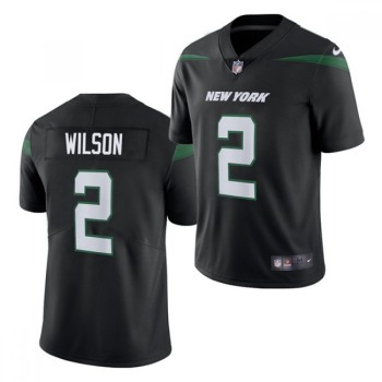 Men's New York Jets #2 Zach Wilson 2021 NFL Draft Black Vapor Untouchable Limited Stitched Jersey Men's New York Jets #2 Zach Wilson 2021 NFL Draft Black Vapor Untouchable Limited Stitched Jersey
