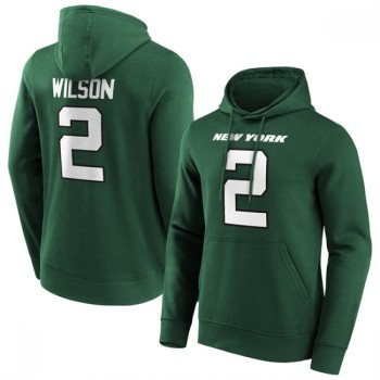 Men's New York Jets #2 Zach Wilson Green Hoodie Men's New York Jets #2 Zach Wilson Green Hoodie