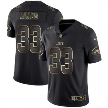 Men's New York Jets #33 Jamal Adams 2019 Black Gold Edition Stitched NFL Jersey Men's New York Jets #33 Jamal Adams 2019 Black Gold Edition Stitched NFL Jersey