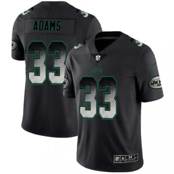 Men's New York Jets #33 Jamal Adams Black 2019 Smoke Fashion Limited Stitched NFL Jersey Men's New York Jets #33 Jamal Adams Black 2019 Smoke Fashion Limited Stitched NFL Jersey