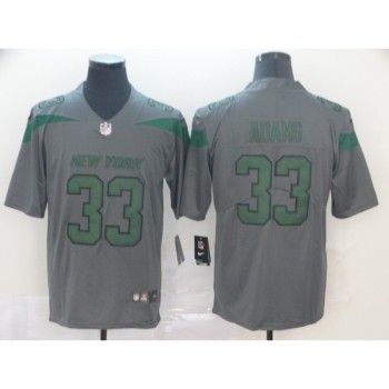 Men's New York Jets #33 Jamal Adams Gray Inverted Legend Stitched NFL Jersey Men's New York Jets #33 Jamal Adams Gray Inverted Legend Stitched NFL Jersey