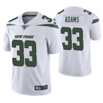 Men's New York Jets #33 Jamal Adams White 2019 100th Season Vapor Untouchable Limited Stitched NFL Jersey Men's New York Jets #33 Jamal Adams White 2019 100th Season Vapor Untouchable Limited Stitched NFL Jersey