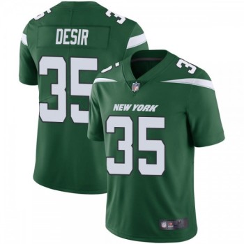 Men's New York Jets #35 Pierre Desir Green Vapor Untouchable Limited Stitched Jersey Men's New York Jets #35 Pierre Desir Green Vapor Untouchable Limited Stitched Jersey
