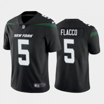 Men's New York Jets #5 Joe Flacco Black Vapor Untouchable Limited Stitched Jersey Men's New York Jets #5 Joe Flacco Black Vapor Untouchable Limited Stitched Jersey