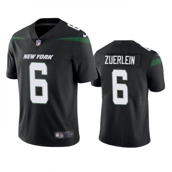 Men's New York Jets #6 Greg Zuerlein Black Vapor Untouchable Limited Stitched Jersey Men's New York Jets #6 Greg Zuerlein Black Vapor Untouchable Limited Stitched Jersey