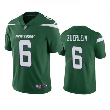 Men's New York Jets #6 Greg Zuerlein Green Vapor Untouchable Limited Stitched Jersey Men's New York Jets #6 Greg Zuerlein Green Vapor Untouchable Limited Stitched Jersey