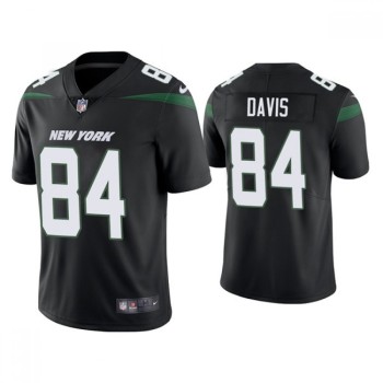 Men's New York Jets #84 Corey Davis 2021 Black Vapor Untouchable Limited Stitched Jersey Men's New York Jets #84 Corey Davis 2021 Black Vapor Untouchable Limited Stitched Jersey