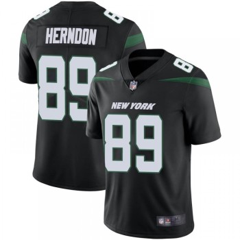 Men's New York Jets #89 Chris Herndon Black Vapor Untouchable Limited Stitched Jersey Men's New York Jets #89 Chris Herndon Black Vapor Untouchable Limited Stitched Jersey