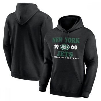 Men's New York Jets Black Fierce Competitor Pullover Hoodie Men's New York Jets Black Fierce Competitor Pullover Hoodie