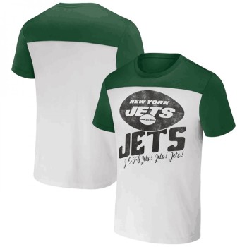 Men's New York Jets Cream/Green x Darius Rucker Collection Colorblocked T-Shirt Men's New York Jets Cream/Green x Darius Rucker Collection Colorblocked T-Shirt