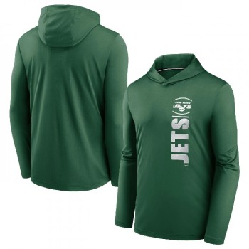 Men's New York Jets Green Fan Gear Team Stack Hoodie Performance Long Sleeve T-Shirt Men's New York Jets Green Fan Gear Team Stack Hoodie Performance Long Sleeve T-Shirt