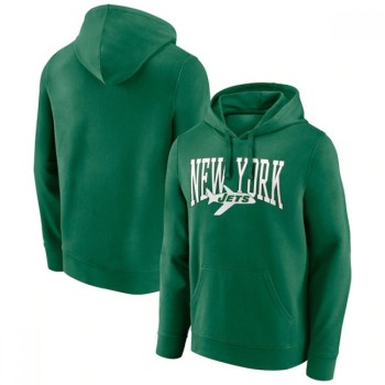 Men's New York Jets Green Gridiron Classics Campus Standard Pullover Hoodie Men's New York Jets Green Gridiron Classics Campus Standard Pullover Hoodie