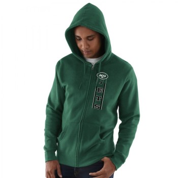 Men's New York Jets Green Hook and Ladder Full-Zip NFL Hoodie Men's New York Jets Green Hook and Ladder Full-Zip NFL Hoodie