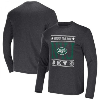 Men's New York Jets Heathered Charcoal x Darius Rucker Collection Long Sleeve T-Shirt Men's New York Jets Heathered Charcoal x Darius Rucker Collection Long Sleeve T-Shirt