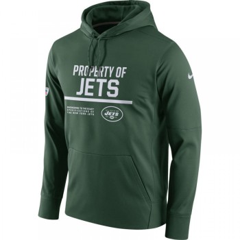 Men's New York Jets Green Circuit Property Of Performance Pullover Hoodie Men's New York Jets Green Circuit Property Of Performance Pullover Hoodie