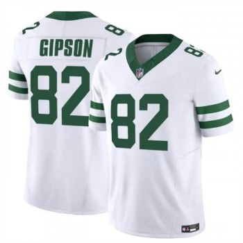 Men's New York Jets #82 Xavier Gipson 2023 F.U.S.E. White Throwback Vapor Untouchable Limited Stitched Jersey Men's New York Jets #82 Xavier Gipson 2023 F.U.S.E. White Throwback Vapor Untouchable Limited Stitched Jersey