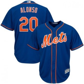 Men's New York Mets #20 Pete Alonso Blue 2019 Cool Base Stitched MLB Jersey Men's New York Mets #20 Pete Alonso Blue 2019 Cool Base Stitched MLB Jersey