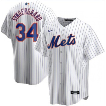 Men's New York Mets #34 Noah Syndergaard White Cool Base Stitched Jersey Men's New York Mets #34 Noah Syndergaard White Cool Base Stitched Jersey