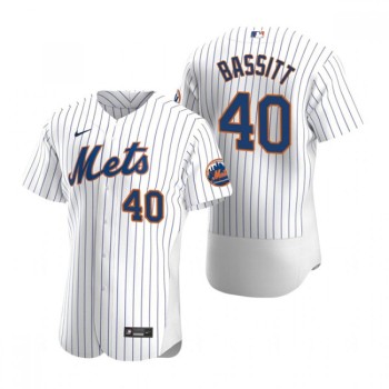 Men's New York Mets #40 Chris Bassitt White Flex Base Stitched Jersey Men's New York Mets #40 Chris Bassitt White Flex Base Stitched Jersey