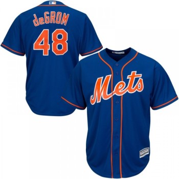 Men's New York Mets #48 Jacob deGrom Blue 2019 Cool Base Stitched MLB Jersey Men's New York Mets #48 Jacob deGrom Blue 2019 Cool Base Stitched MLB Jersey