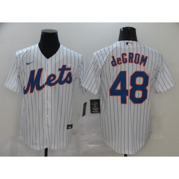 Men's New York Mets #48 Jacob deGrom White Cool Base Stitched MLB Jersey Men's New York Mets #48 Jacob deGrom White Cool Base Stitched MLB Jersey