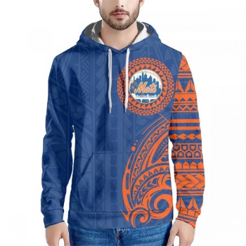 Men's New York Mets Blue Hoodie Men's New York Mets Blue Hoodie