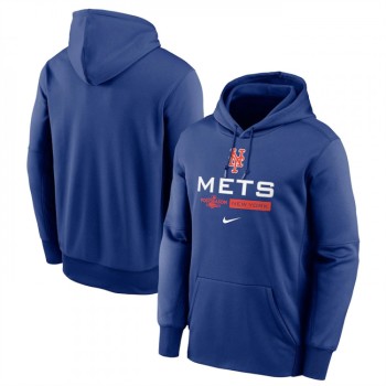 Men's New York Mets Royal 2022 Performance Pullover Hoodie Men's New York Mets Royal 2022 Performance Pullover Hoodie