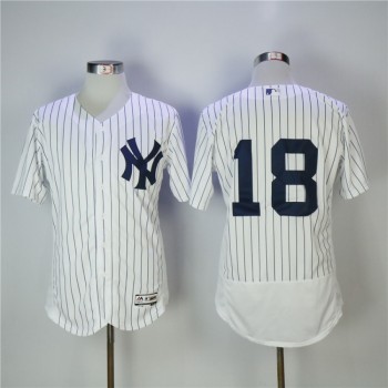 Men's New York Yankees #18 Didi Gregorius White Flexbase Stitched MLB Jersey Men's New York Yankees #18 Didi Gregorius White Flexbase Stitched MLB Jersey