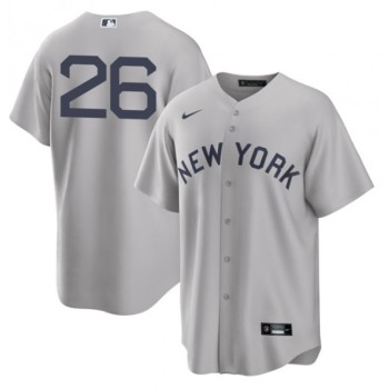 Men's New York Yankees #26 DJ LeMahieu 2021 Grey Field of Dreams Cool Base Stitched Baseball Jersey Men's New York Yankees #26 DJ LeMahieu 2021 Grey Field of Dreams Cool Base Stitched Baseball Jersey