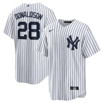 Men's New York Yankees #28 Josh Donaldson White Cool Base Stitched Baseball Jersey Men's New York Yankees #28 Josh Donaldson White Cool Base Stitched Baseball Jersey