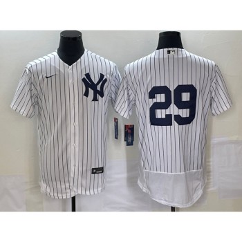 Men's New York Yankees #29 Gio Urshela White Flex Base Stitched Baseball Jersey Men's New York Yankees #29 Gio Urshela White Flex Base Stitched Baseball Jersey