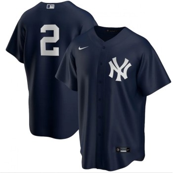 Men's New York Yankees #2 Derek Jeter Navy Cool Base Stitched Jersey Men's New York Yankees #2 Derek Jeter Navy Cool Base Stitched Jersey