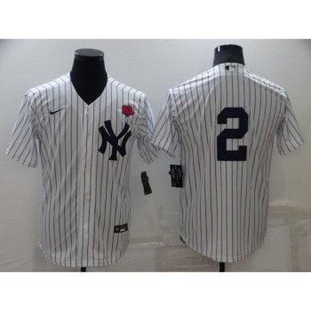 Men's New York Yankees #2 Derek Jeter White Cool Base Stitched Baseball Jersey Men's New York Yankees #2 Derek Jeter White Cool Base Stitched Baseball Jersey