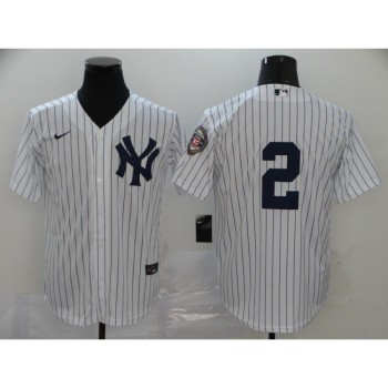 Men's New York Yankees #2 Derek Jeter White Cool Base Stitched MLB Jersey Men's New York Yankees #2 Derek Jeter White Cool Base Stitched MLB Jersey