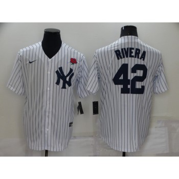 Men's New York Yankees #42 Mariano Rivera White Cool Base Stitched Baseball Jersey Men's New York Yankees #42 Mariano Rivera White Cool Base Stitched Baseball Jersey