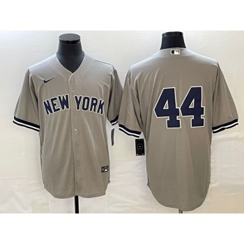 Men's New York Yankees #44 Reggie Jackson Gray Cool Base Stitched Baseball Jersey Men's New York Yankees #44 Reggie Jackson Gray Cool Base Stitched Baseball Jersey