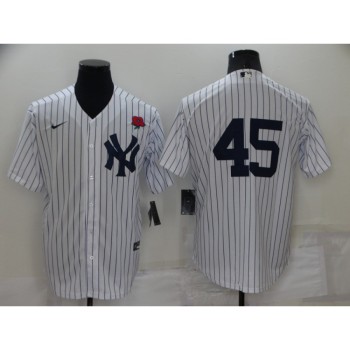 Men's New York Yankees #45 Gerrit Cole White Cool Base Stitched Baseball Jersey Men's New York Yankees #45 Gerrit Cole White Cool Base Stitched Baseball Jersey