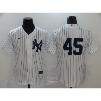 Men's New York Yankees #45 Gerrit Cole White Cool Base Stitched MLB Jersey Men's New York Yankees #45 Gerrit Cole White Cool Base Stitched MLB Jersey