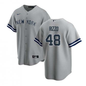 Men's New York Yankees #48 Anthony Rizzo Grey Cool Base Stitched Baseball Jersey Men's New York Yankees #48 Anthony Rizzo Grey Cool Base Stitched Baseball Jersey